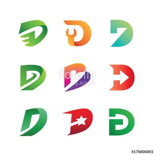 Abstract D Logo - Abstract Letter D Logo Set Stock Image And Royalty Free Vector