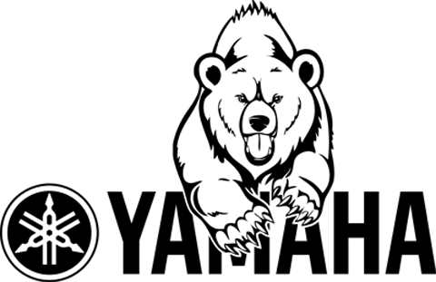 Yamaha Grizzly Logo - jackedupcustoms : Yamaha Grizzly Kodiak Bear Decal Sticker