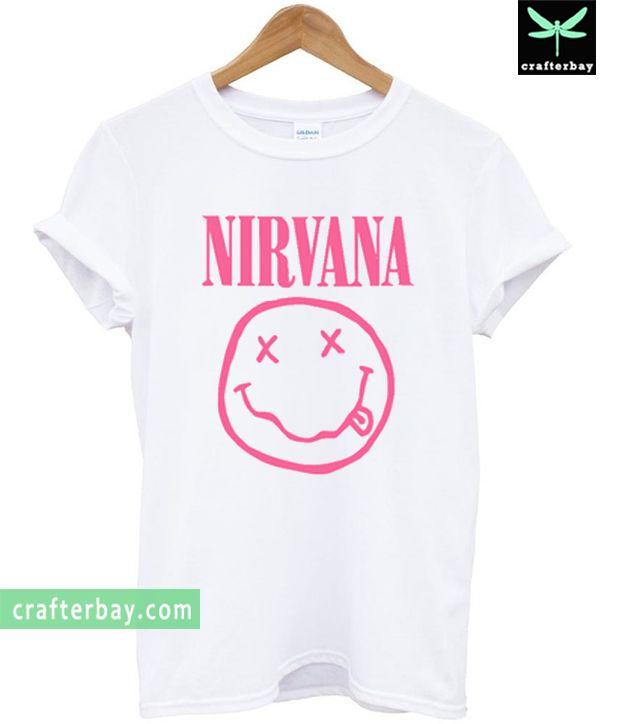 Pink Nirvana Logo - Nirvana Logo T Shirt