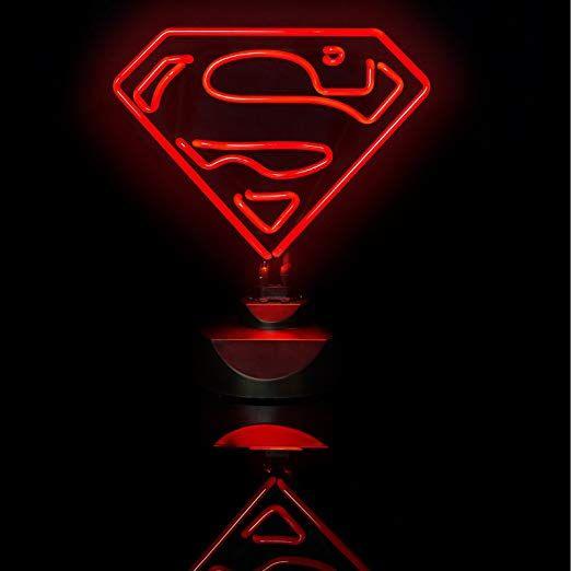 Neon Red Superman Logo - Groovy Superman Neon Light: Amazon.co.uk: Lighting