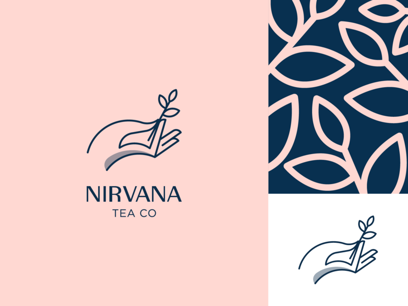 Pink Nirvana Logo - Nirvana Tea Co by Kiran uk | Dribbble | Dribbble
