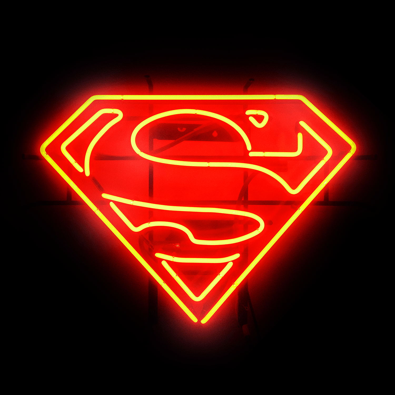 Neon Red Superman Logo - neon superman logos - Google Search | Superman | Superman, Superman ...