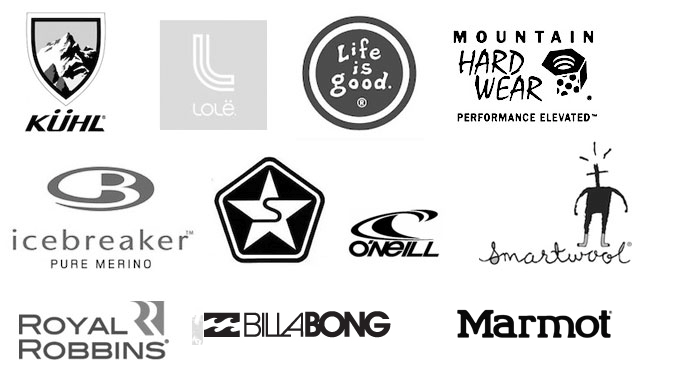 Outdoor Apparel Brands Logo - apparel_brandscarried_logos - Mountain Recreation