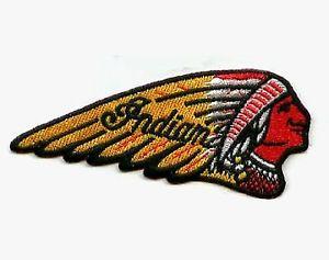 Indian Head Logo - VINTAGE INDIAN® MOTORCYCLE INDIAN HEAD LOGO BIKER PATCH small 4.25