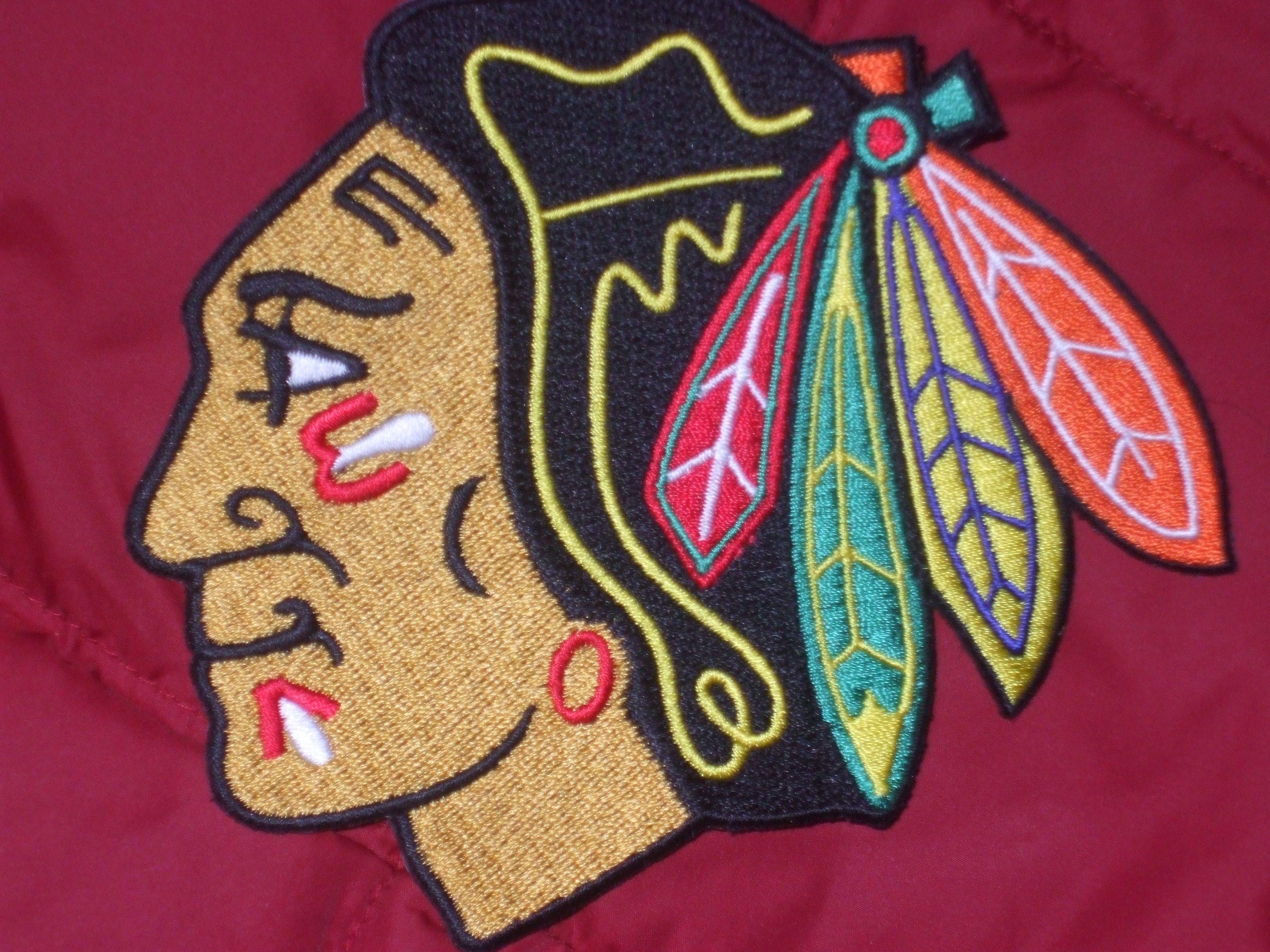 Indian Head Logo - Iconic Indian Head Logo Embroidered Patch of the Chicago Blackhawks ...
