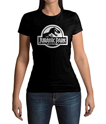 Women Clothing and Apparel Logo - StreetClub Apparel Jurassic Park Logo Women's T shirt XXL: Amazon.co