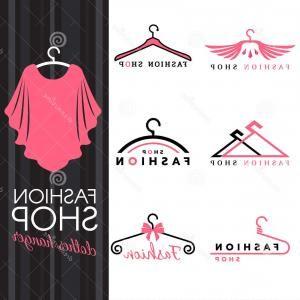 Women Clothing and Apparel Logo - Photostock Vector Jeans Store Flat Line Icon Women Apparel Denim ...