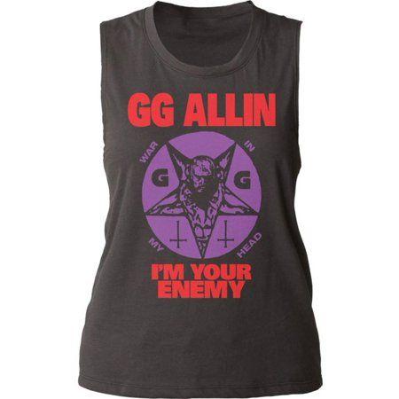 GG Clothing and Apparel Logo - Impact - Juniors Tank Top: GG Allin- I'm Your Enemy Apparel Womens ...