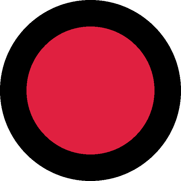 Black and Red Circle Logo - Red circle black rectangle Logos