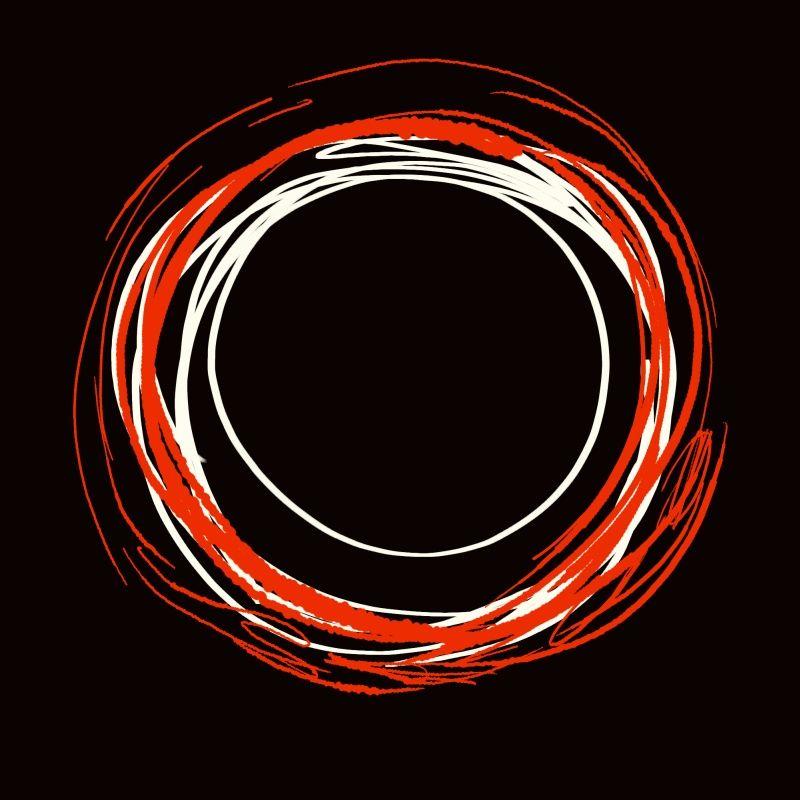 Red Square Inside Red Circle Logo - Black, White & Red Circle – Thousand Sketches