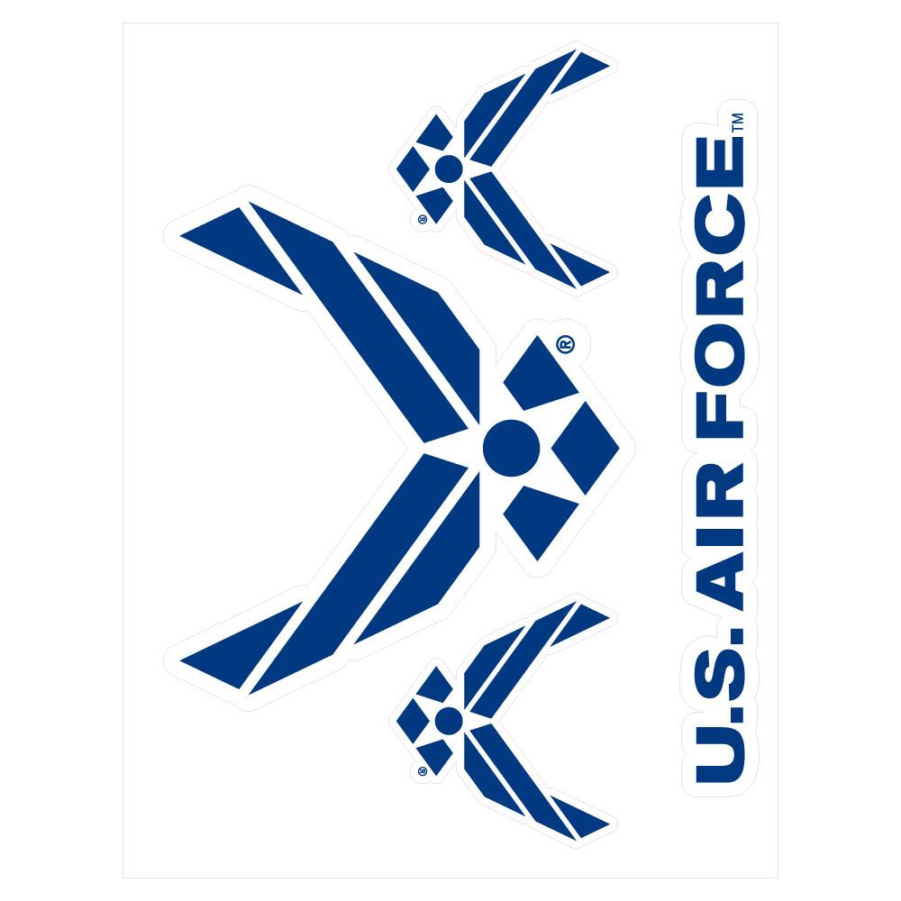Blue Air Force Logo - U.S. Air Force Logo Decals Value Pack
