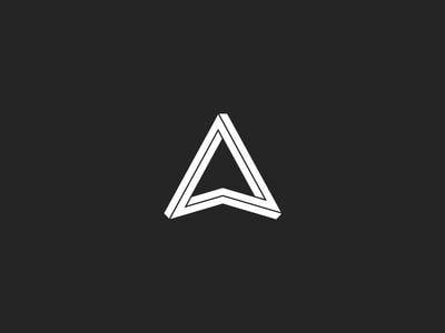 Black and White Triangles Logo - Pin by Arthur Itis on Allegory | Logo design, Logos, Symbols