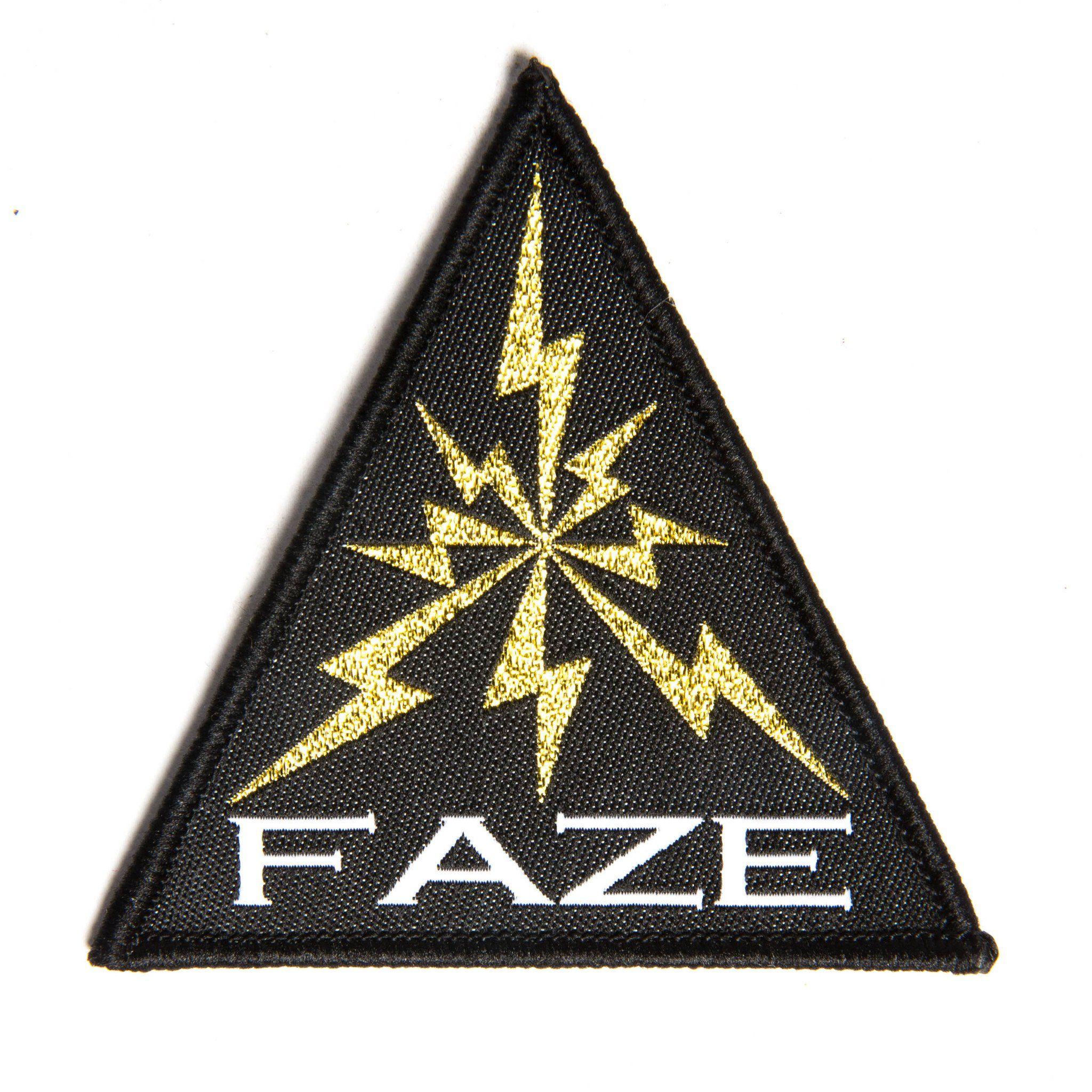 Google Triangle Logo - Large FAZE Triangle Logo Patch in black - FAZE Apparel