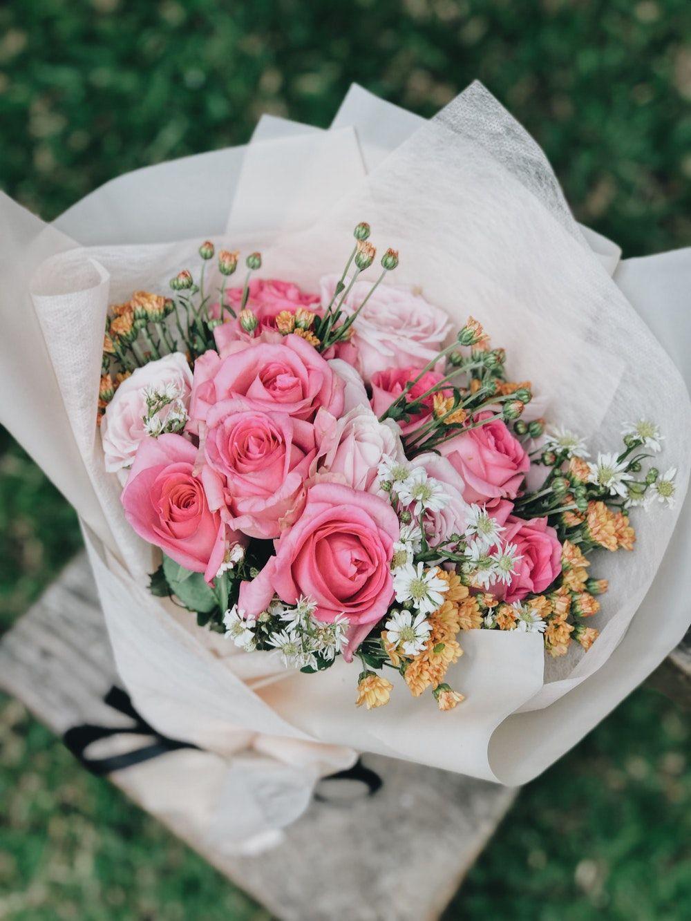 Flower Pink and White Logo - 500+ Bouquet Pictures [HD] | Download Free Images on Unsplash