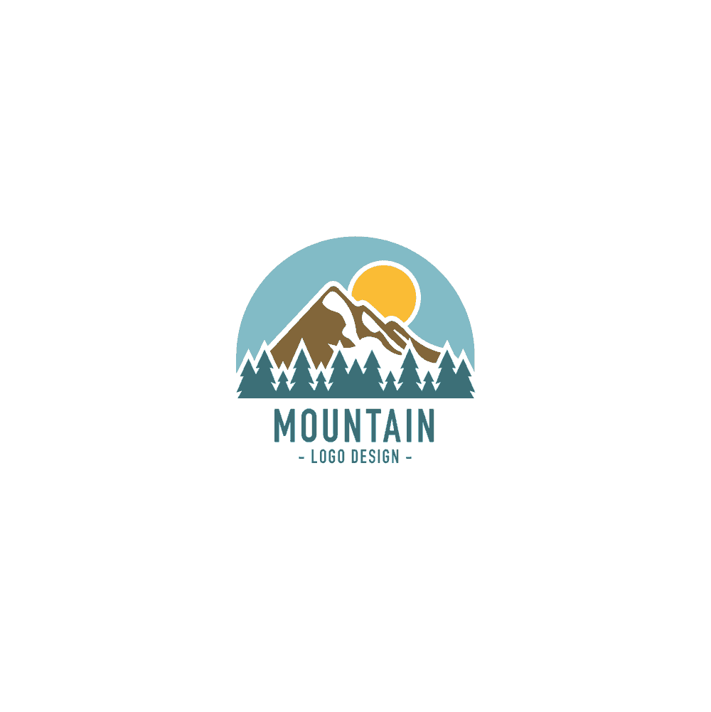 Graphic Mountain Logo - Mountain Logo Design - Buy Professional Logos for Sale