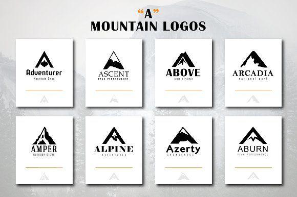 Graphic Mountain Logo - The Mountain Logos Mega Bundle Logo Templates Creative Market