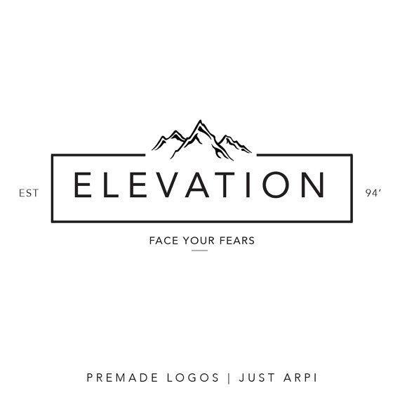 Mountain Clothing Logo - Premade logo | minimal logo | mountain logo | black and white logo ...