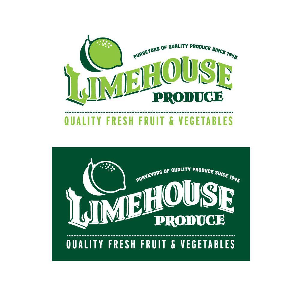 Produce Logo - Limehouse Produce Complete Logo. Gil Shuler Graphic Design