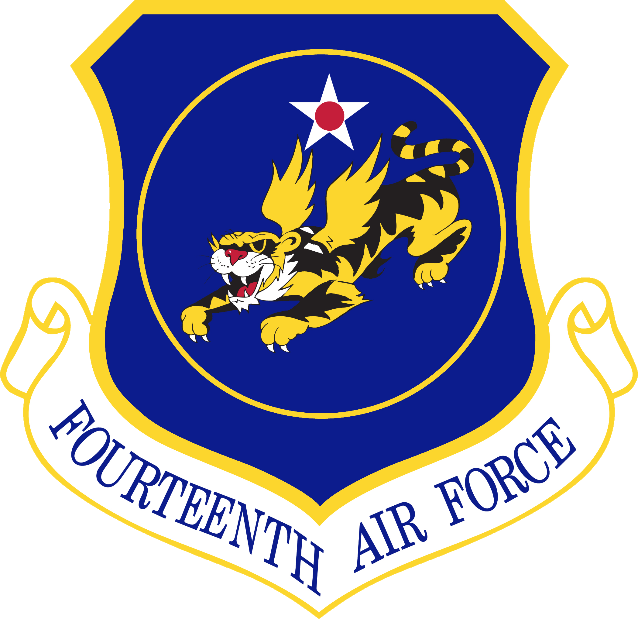 Blue Air Force Logo - Fourteenth Air Force
