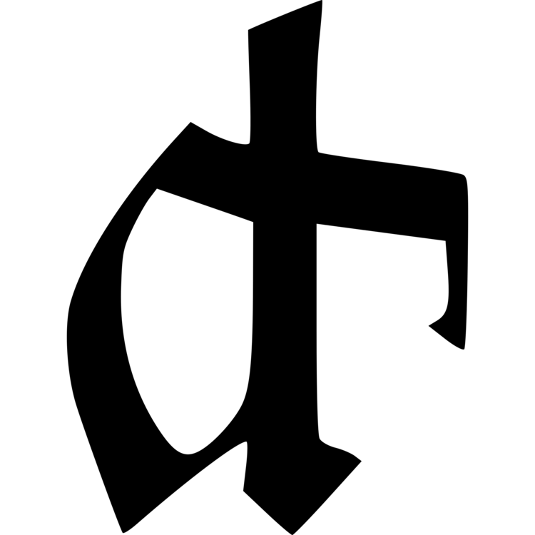 Gothic B Logo - Symbol Cross Glyph Gothic Logo free commercial clipart - Mavic Pro ...