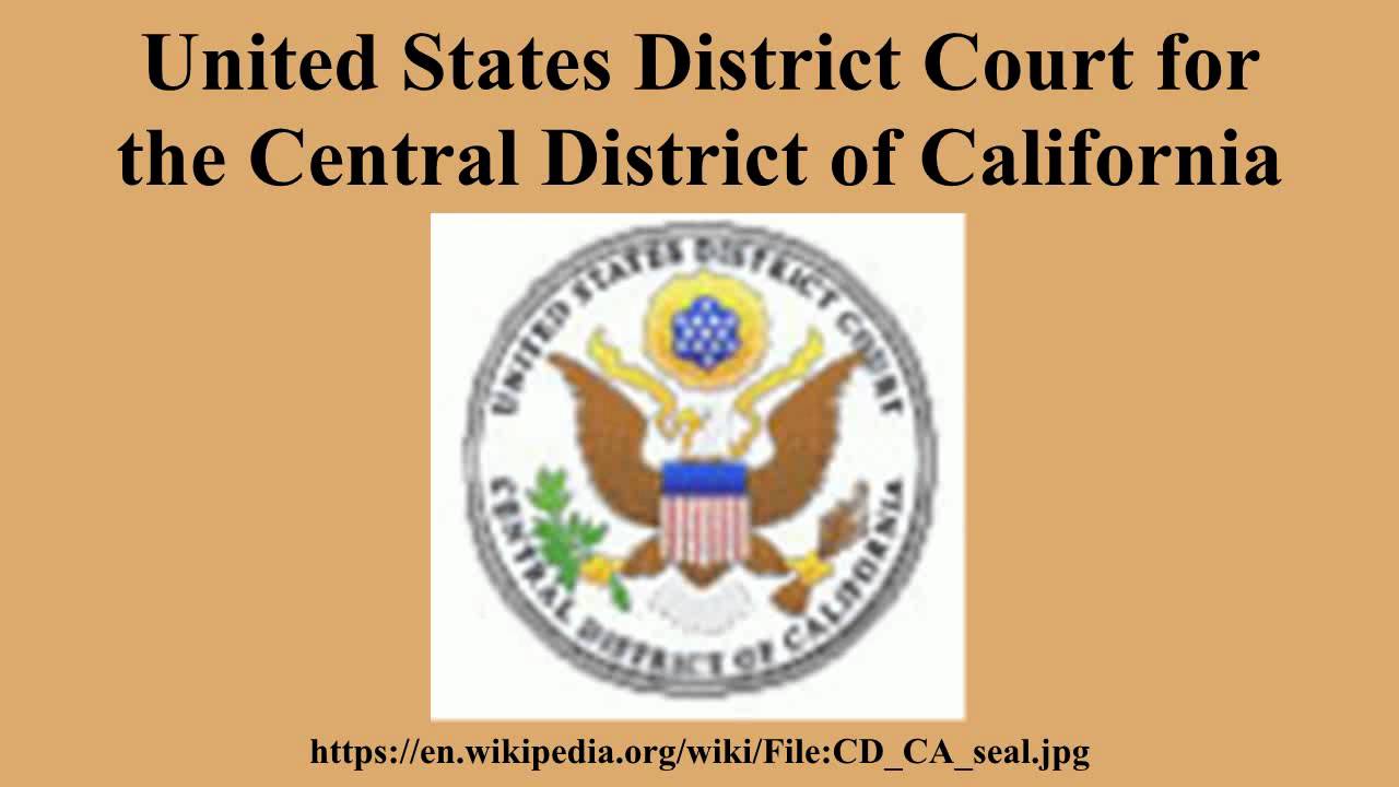 United States District Court Logo - United States District Court for the Central District of California ...