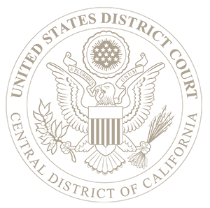 United States District Court Logo - Site Unavailable. Central District of California. United States