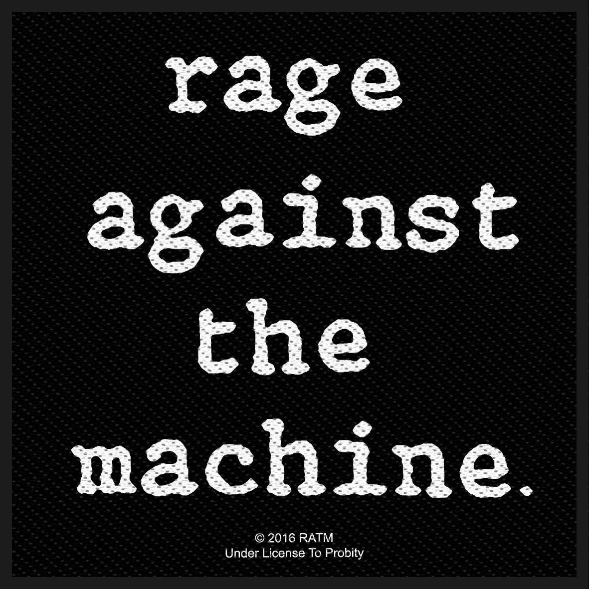 The Machine Logo - Rage Against The Machine 'Logo' Woven Patch - Heavy Metal Online