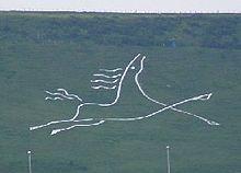 Prancing White Horse Circle Logo - Folkestone White Horse