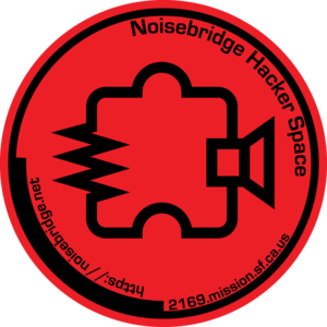 Black and Red Circle Logo - Identity - Noisebridge