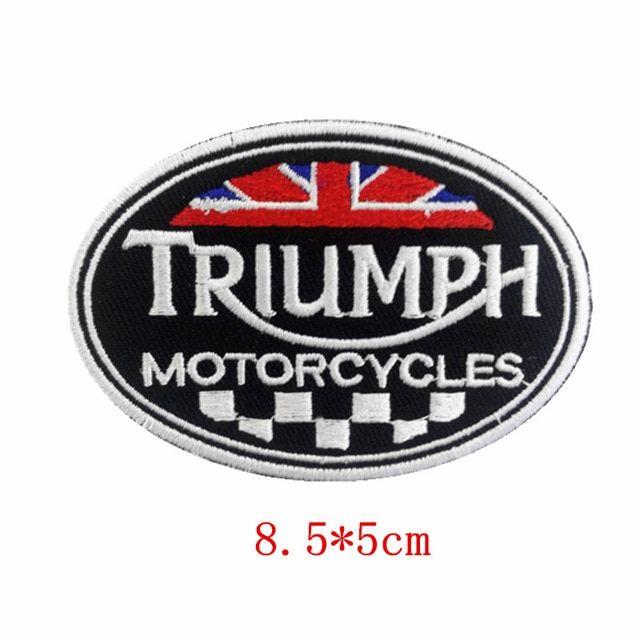Biker Logo - New style Triumph Motorcycles logo Embroidered DIY Accessory ...