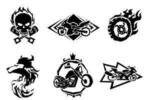 Biker Logo - Classic Motorcycle logo Graphic Objects Creative Market