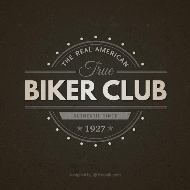 Biker Logo - Biker club vintage badge Vector | Free Download