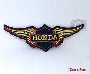 Biker Logo - Honda Wing F1 Biker logo Iron on Sew on Embroidered Patch | eBay