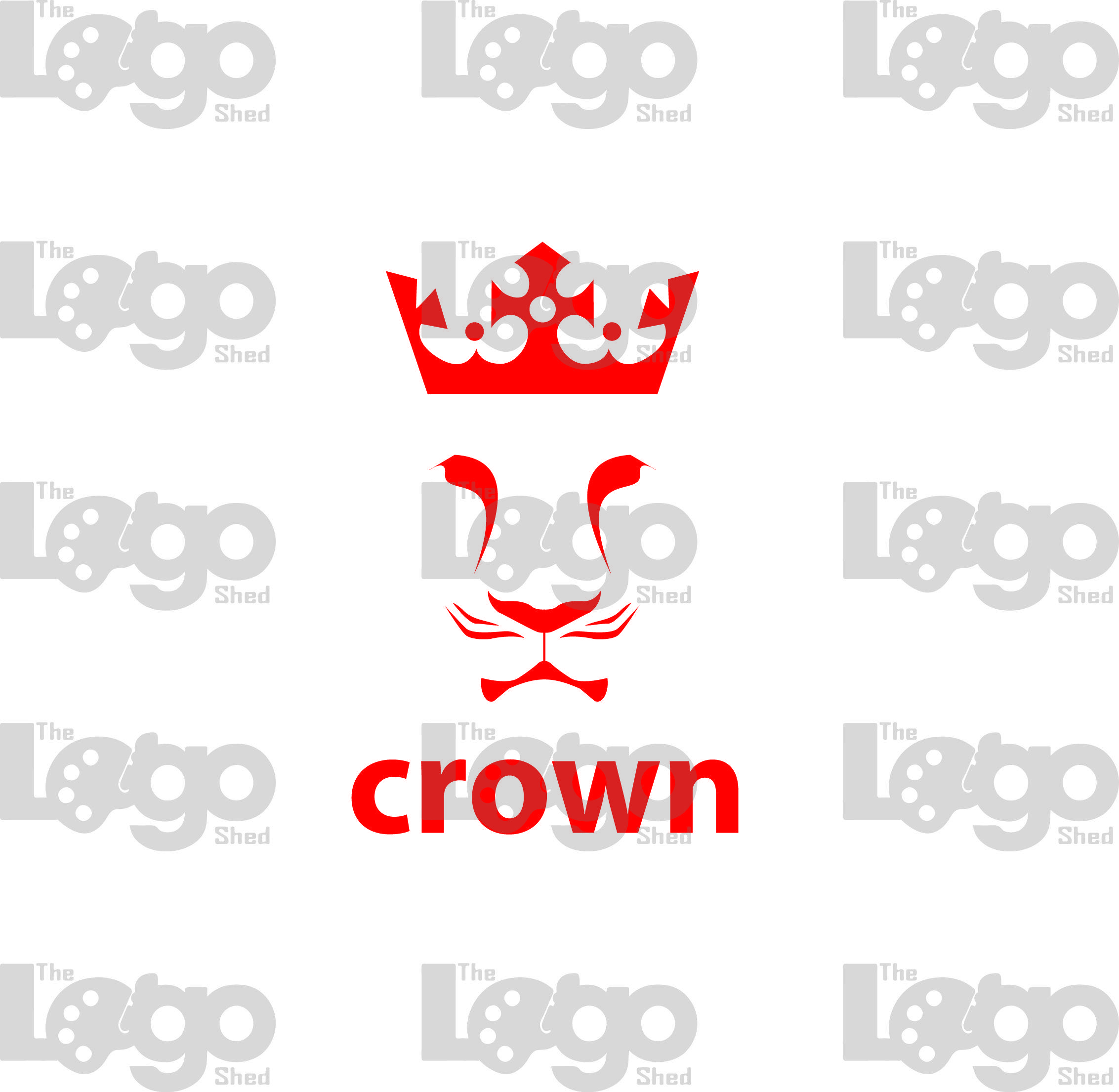 Red Lion with Crown Logo - Red Lion Crown Logo | The Logo Shed