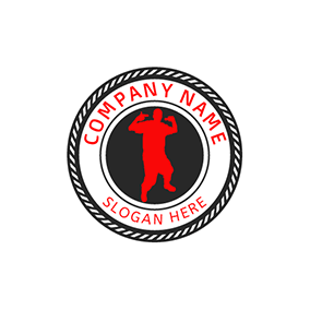 Black and Red Circle Logo - Free Circle Logo Designs. DesignEvo Logo Maker