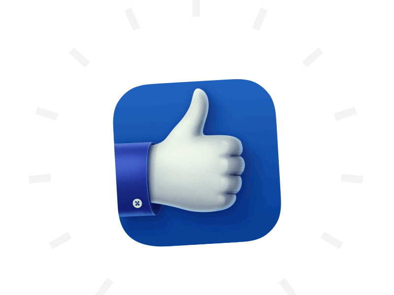FB Like Logo - FB Likes App Icon Animation by Konstantin Kolesov | Dribbble | Dribbble