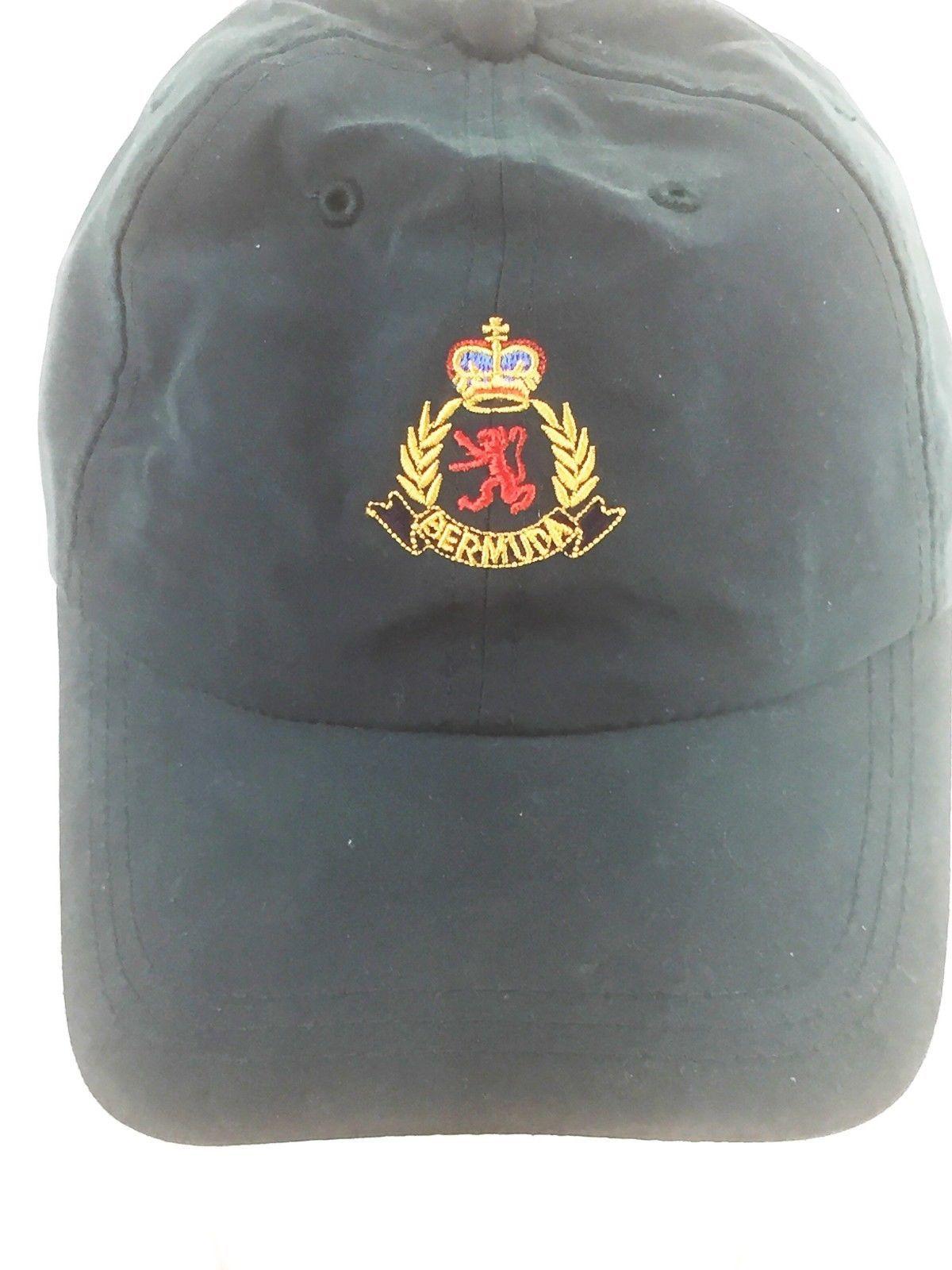 Red Lion with Crown Logo - VINTAGE BERMUDA EMBLEM BASEBALL HAT LION CAP HUNTER GREEN RED LION ...
