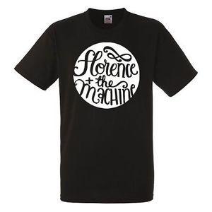 The Machine Logo - Florence And The Machine Logo Mens Black Rock T Shirt NEW Sizes S
