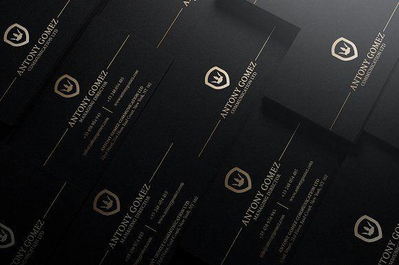 Black Cards Logo - Gold Business Cards Bundle Business Card Templates Creative