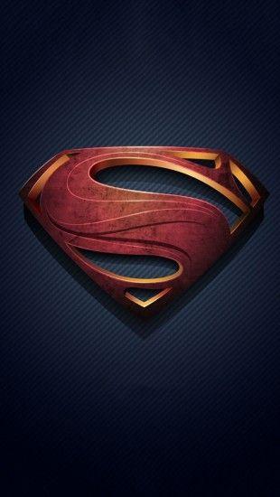 Man of Steel Logo - Man of Steel Logo iPhone Wallpaper. Man of steel. Superman