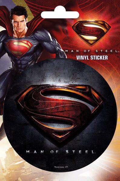 Man of Steel Logo - SUPERMAN MAN OF STEEL - logo Sticker | Sold at EuroPosters