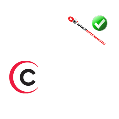 Black and Red Circle Logo - Cletter C Black Red Crescent Logo Quiz