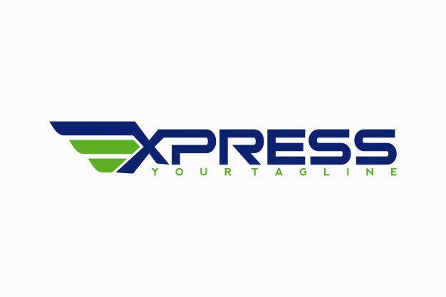 Express Logo - Fast forward express logo Vector | Premium Download