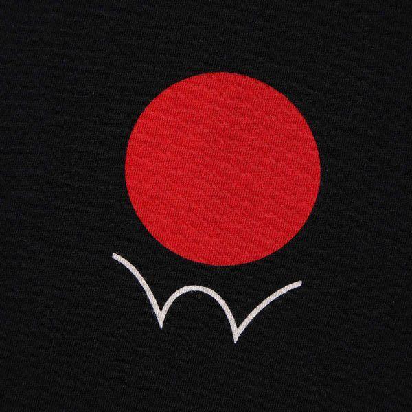 Black and Red Circle Logo - Edwin Red Dot Logo 2 T-Shirt I022347 Black - Merchant Menswear