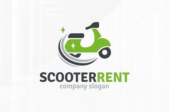 Scooter Logo - Scooter Rent Logo Template ~ Logo Templates ~ Creative Market