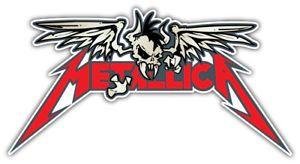Metallica Skull Logo - Metallica Skull Logo Sticker Car Bumper Decal - 3'', 5'', 6'' or 8 ...