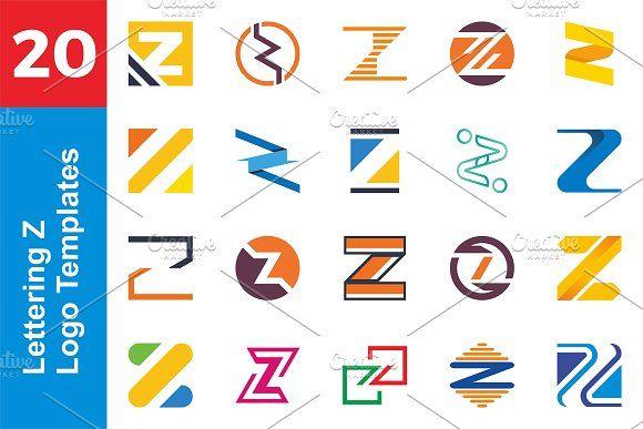 Z Foundation Logo - Logo Lettering Z Template Bundle Logo Templates Creative Market