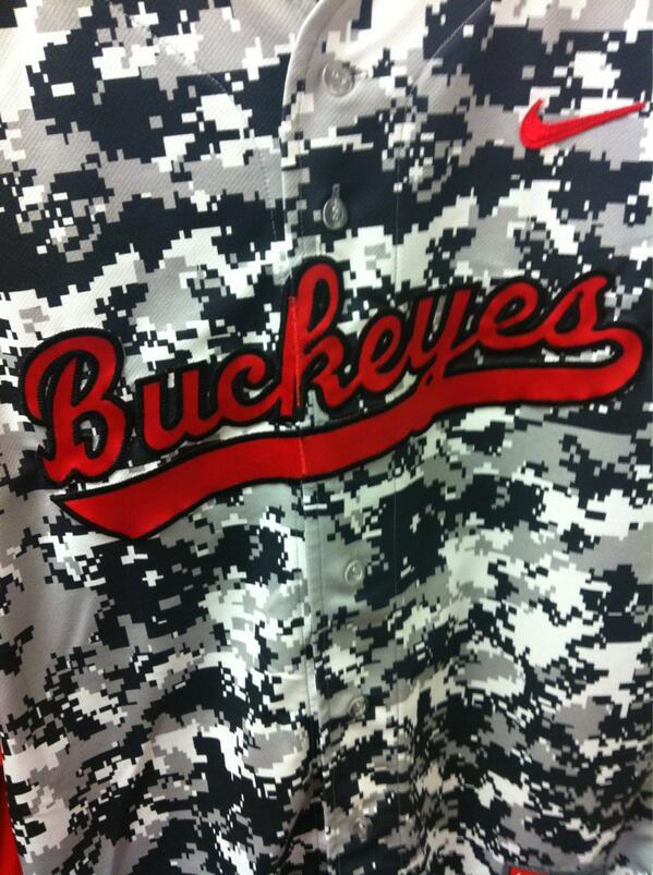 Ohio State Camo Logo - Ohio State Baseball uniforms Bucks will be wearing