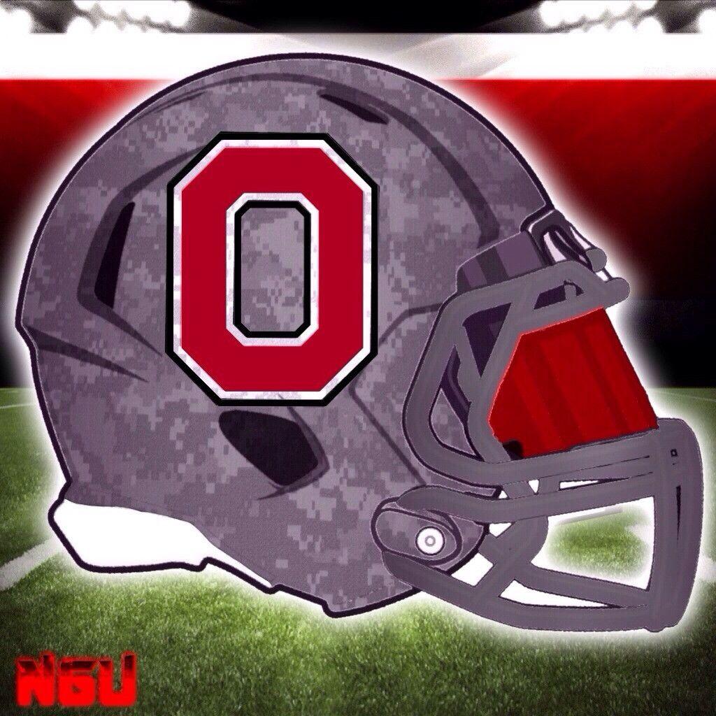 Ohio State Camo Logo - NCAA Football Helmet Concepts Creamer's