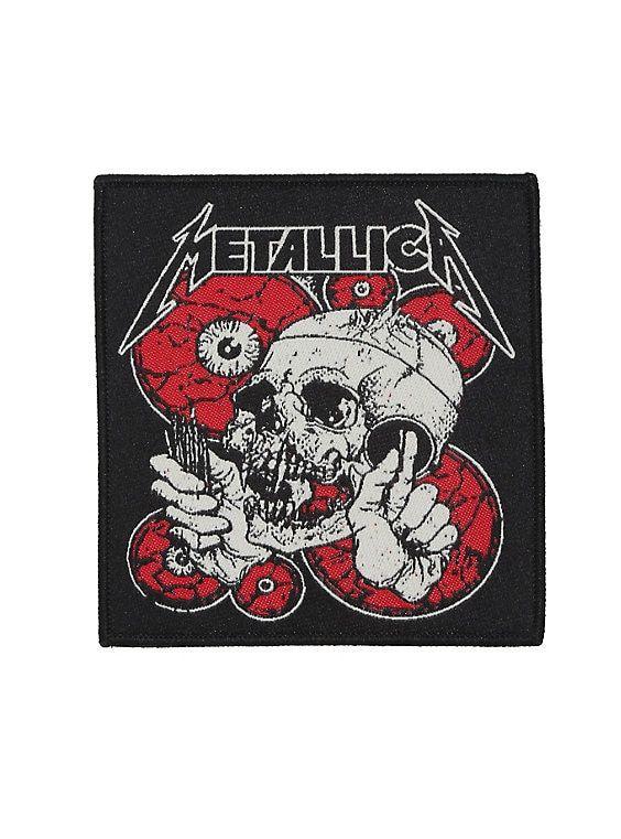 Metallica Skull Logo - Metallica Logo Skull Iron-On Patch